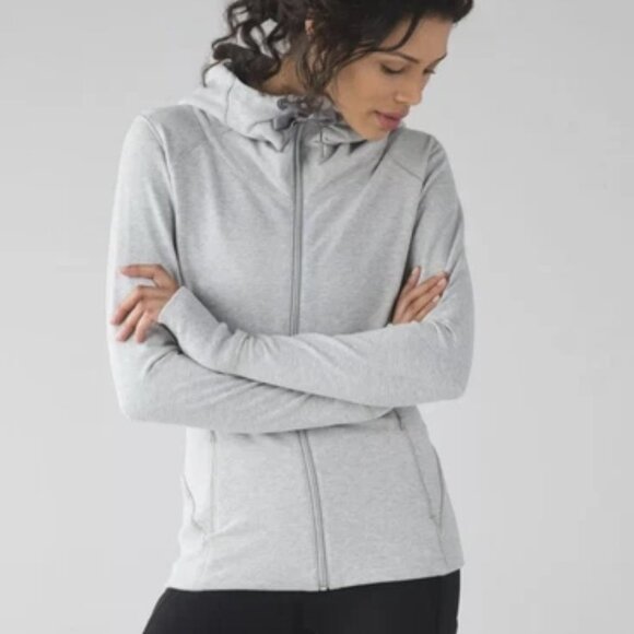 New w/Tag Lululemon Harmony Hoodie Light Gray RARE Sz 6 - Picture 8 of 8